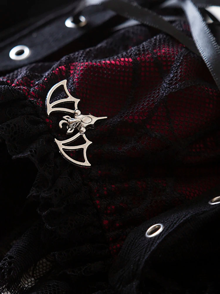 Y2K Gothic Style Sexy Top Fashion Sleeveless Waistcoat Backless Lace T-shirt Women Elegant Retro Underwear  Summer Outwear