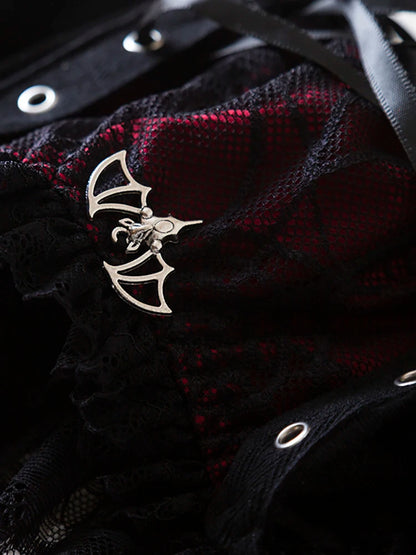 Y2K Gothic Style Sexy Top Fashion Sleeveless Waistcoat Backless Lace T-shirt Women Elegant Retro Underwear  Summer Outwear