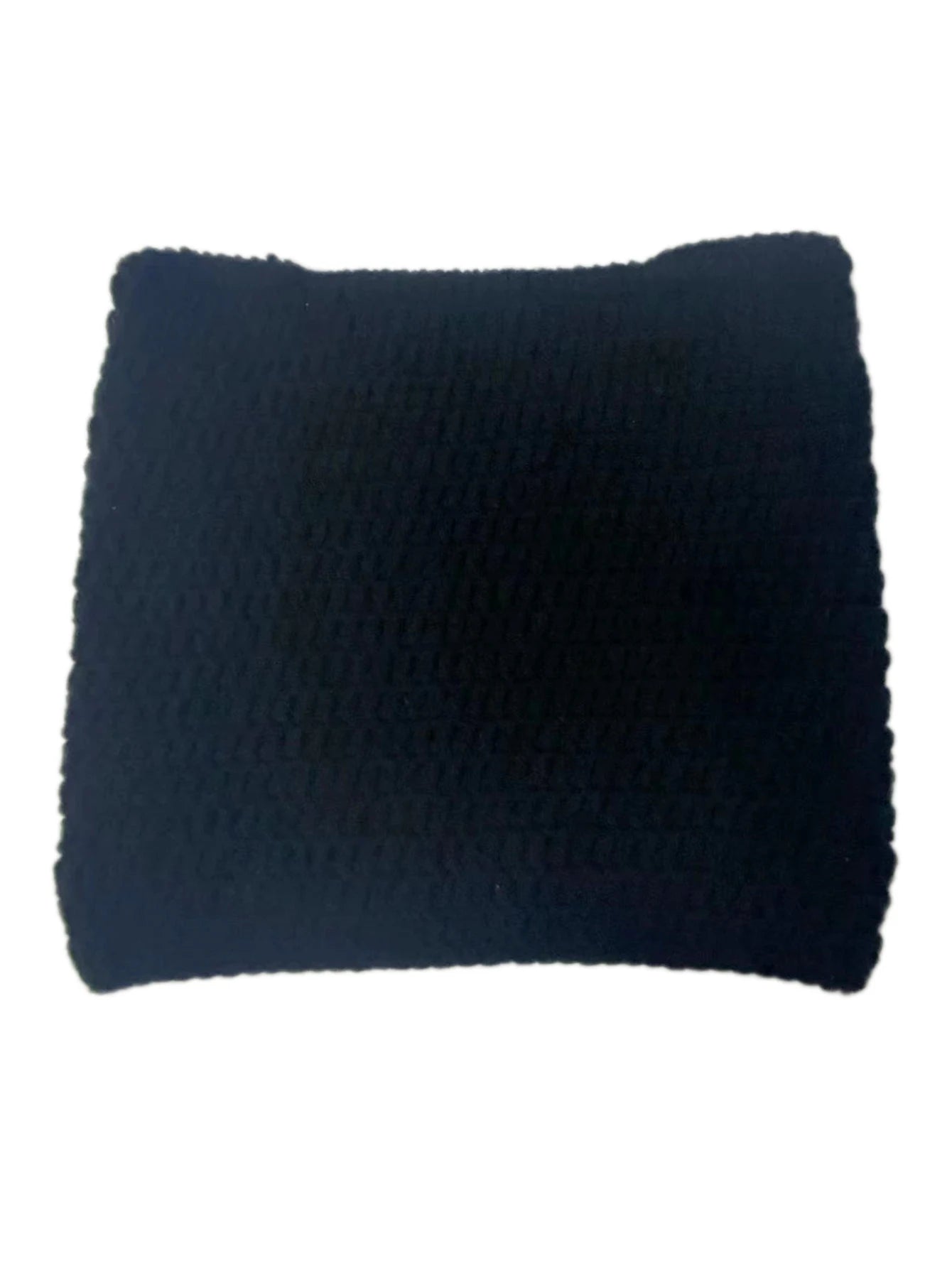 Cute Cat Ears Beanie Hats for Women Winter Striped Korean Punk Gothic Y2K Wool Knitted Streetwear Handmade Crochet Bucket Cap