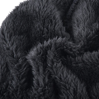 Winter Beanies Men Knitted Skull Pattern Solid Color Hat With Metal Skulls Skullies Beanies Men's Knit Thick Hats Add Velvet