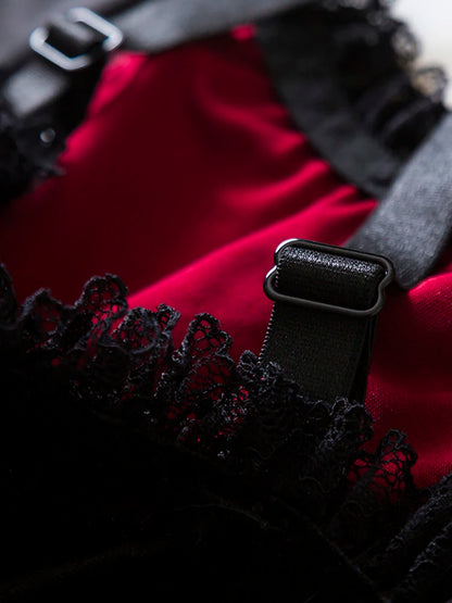 Y2K Gothic Style Sexy Top Fashion Sleeveless Waistcoat Backless Lace T-shirt Women Elegant Retro Underwear  Summer Outwear